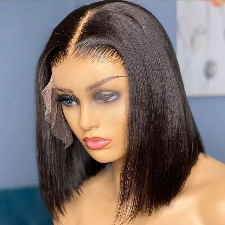 13x4 Lace Frontal Bob Straight Wig  Human Hair MyQualityproduct.shop