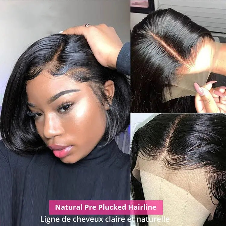 13x4 Lace Frontal Bob Straight Wig  Human Hair MyQualityproduct.shop