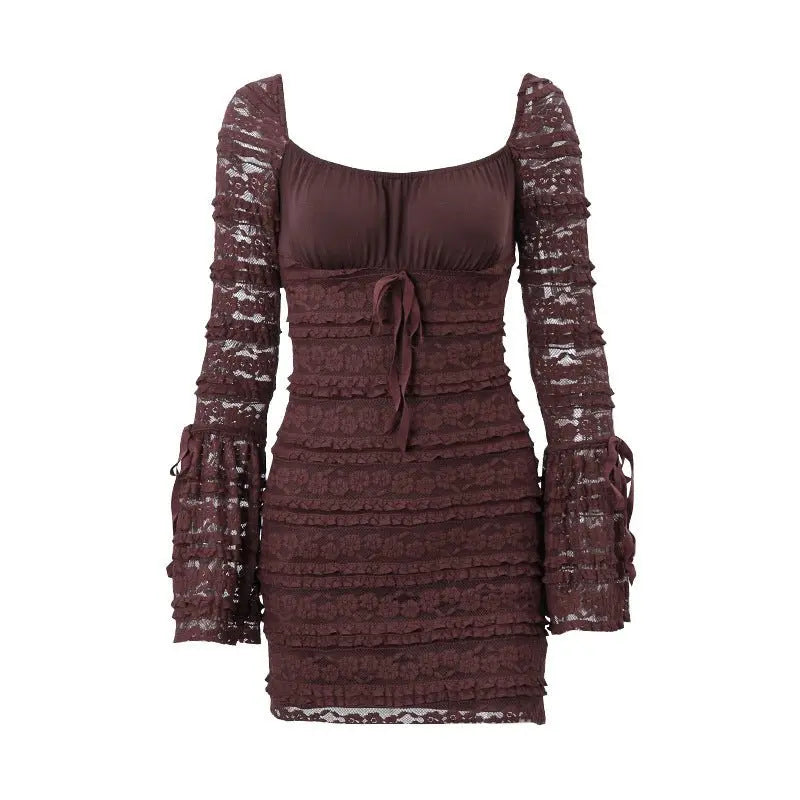 Bell Sleeve Sheath Dress Women MyQualityproduct.shop