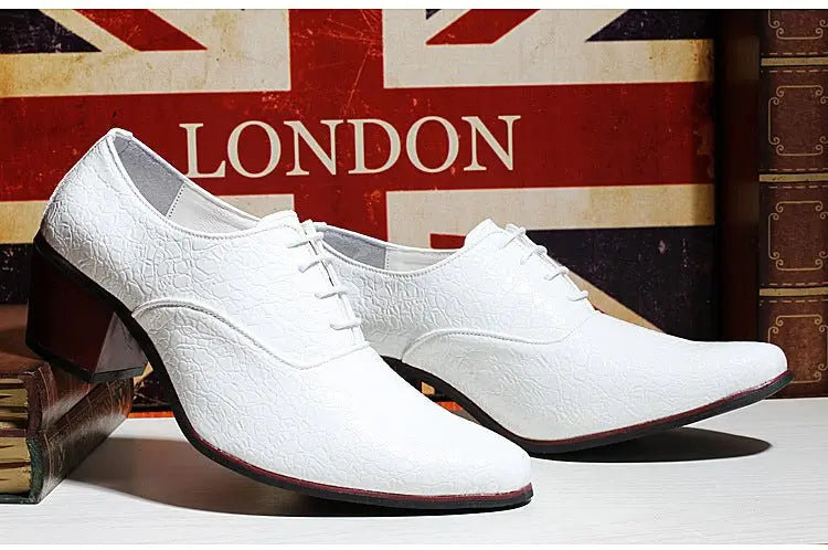 British Fashion Shoe Men Have Raised Pointy Tips - MyQualityproduct.shop