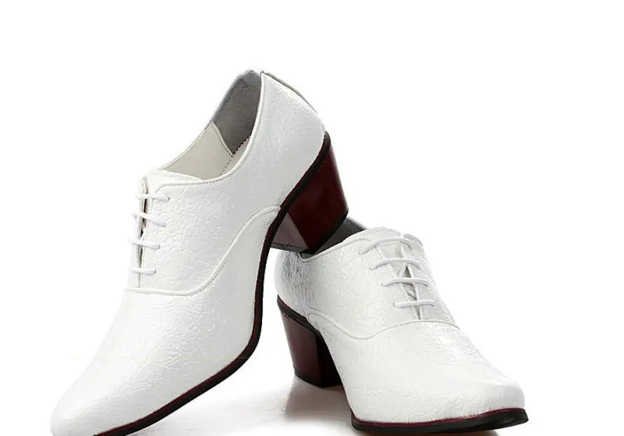 British Fashion Shoe Men Have Raised Pointy Tips - MyQualityproduct.shop