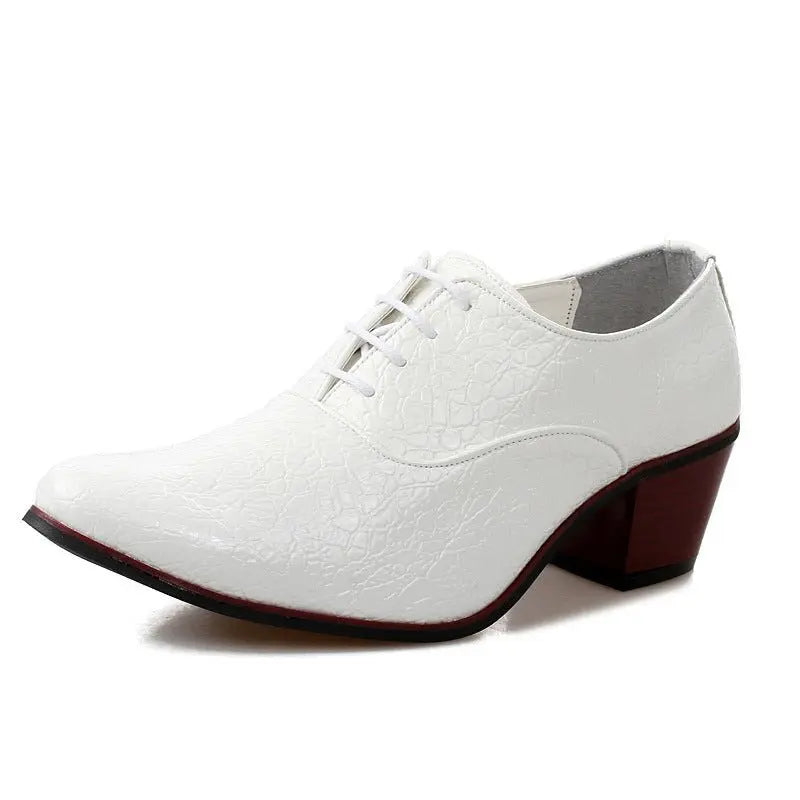 British Fashion Shoe Men Have Raised Pointy Tips - MyQualityproduct.shop