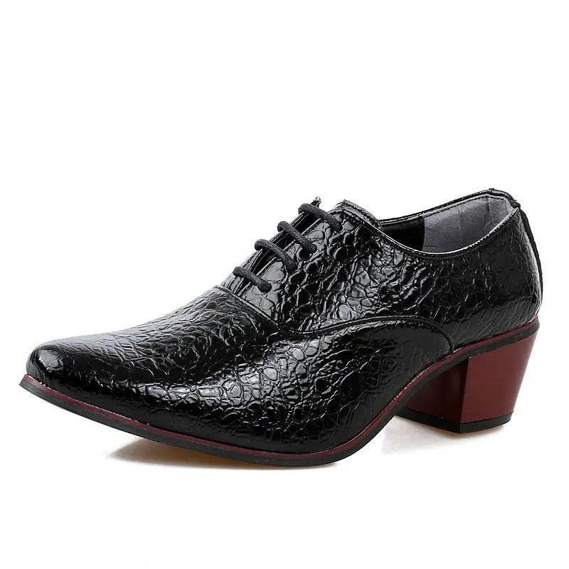 British Fashion Shoe Men Have Raised Pointy Tips MyQualityproduct.shop