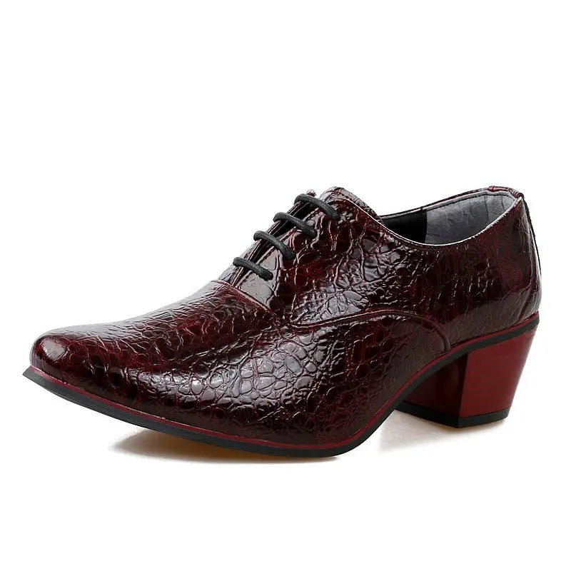 British Fashion Shoe Men Have Raised Pointy Tips - MyQualityproduct.shop