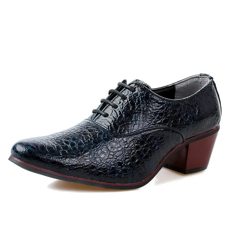 British Fashion Shoe Men Have Raised Pointy Tips - MyQualityproduct.shop