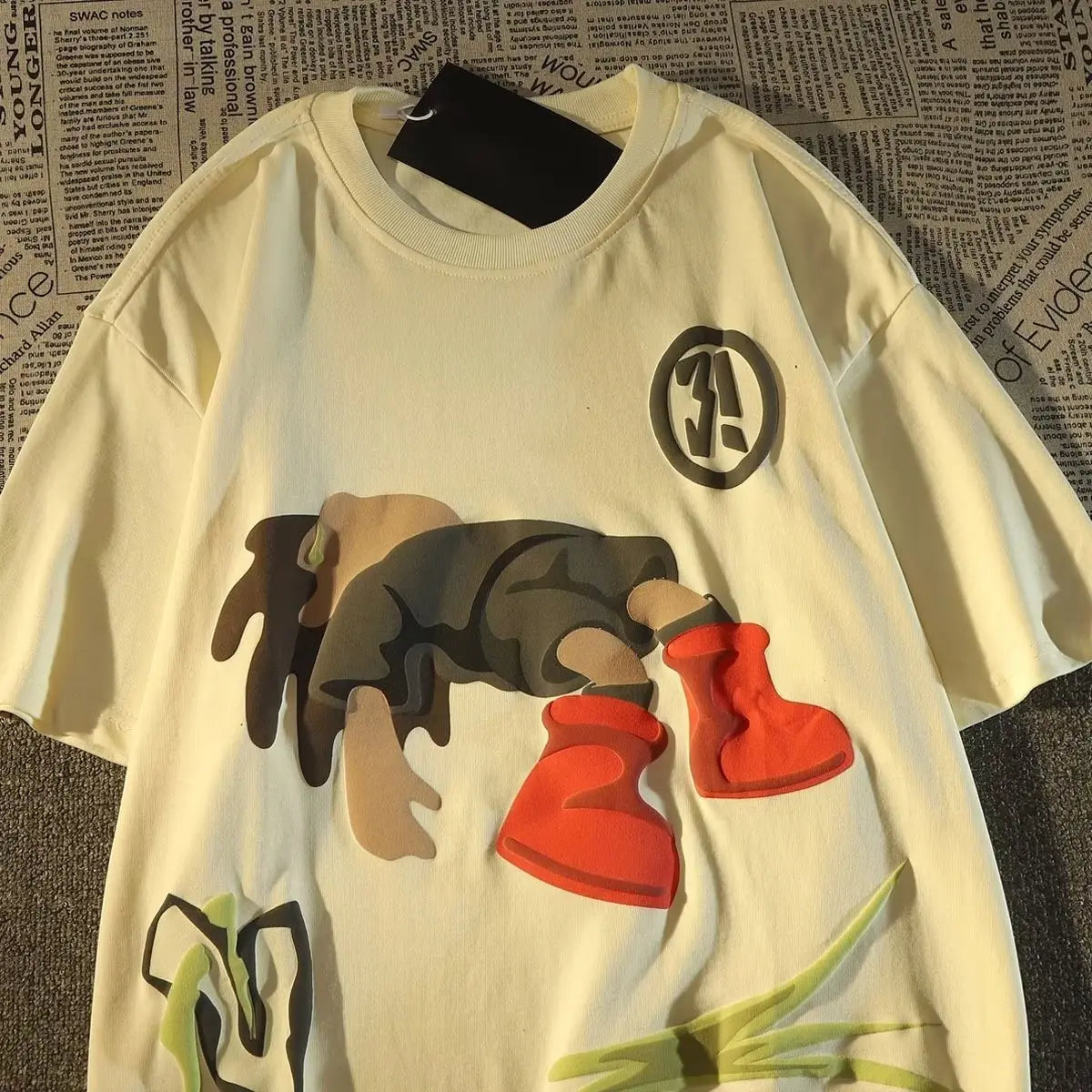 Cartoon Printed T-shirt Top For Men MyQualityproduct.shop