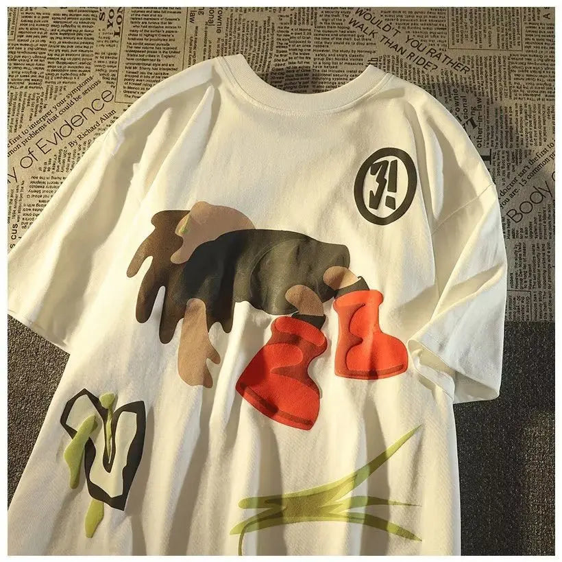 Cartoon Printed T-shirt Top For Men MyQualityproduct.shop