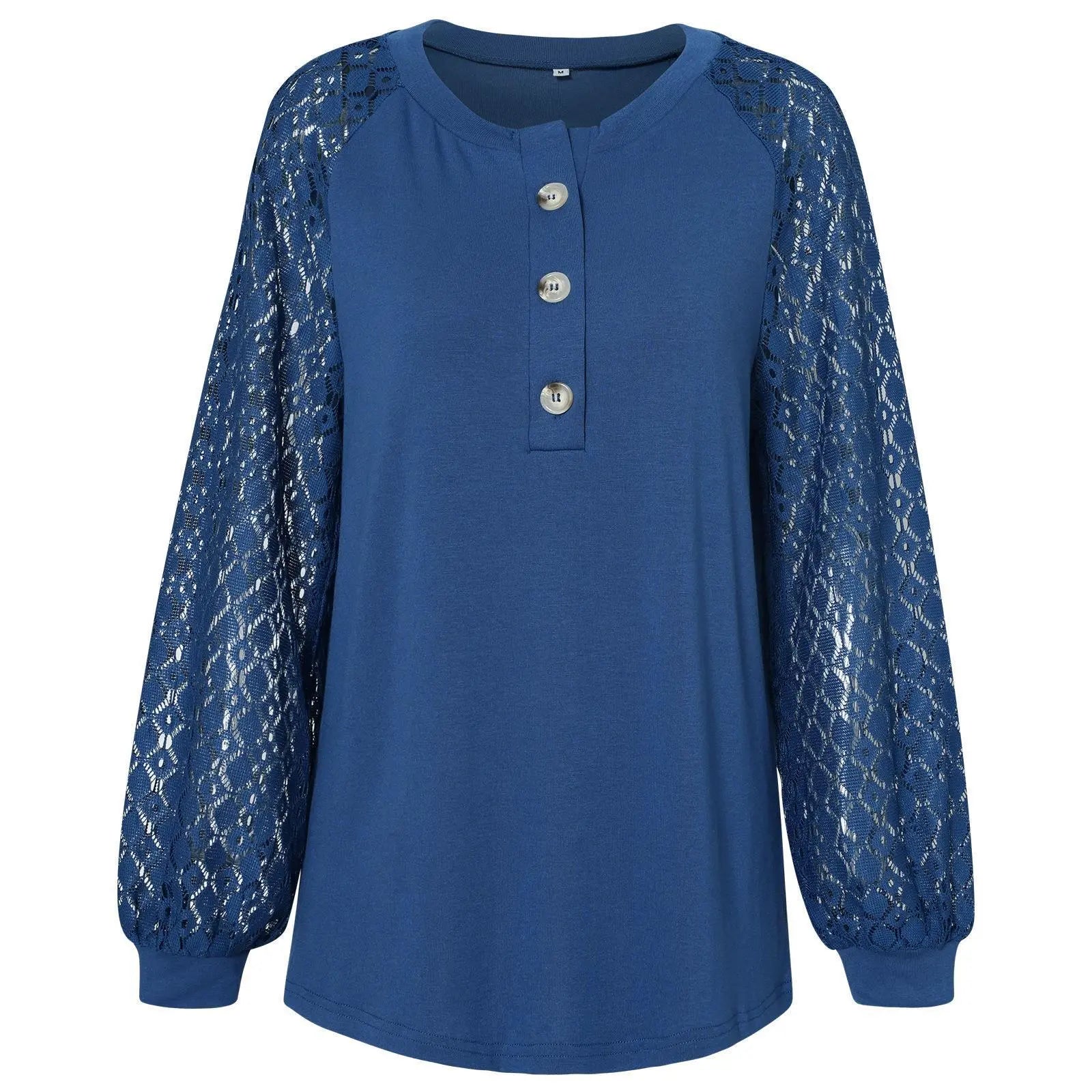 Casual Lace Button Top Women - MyQualityproduct.shop