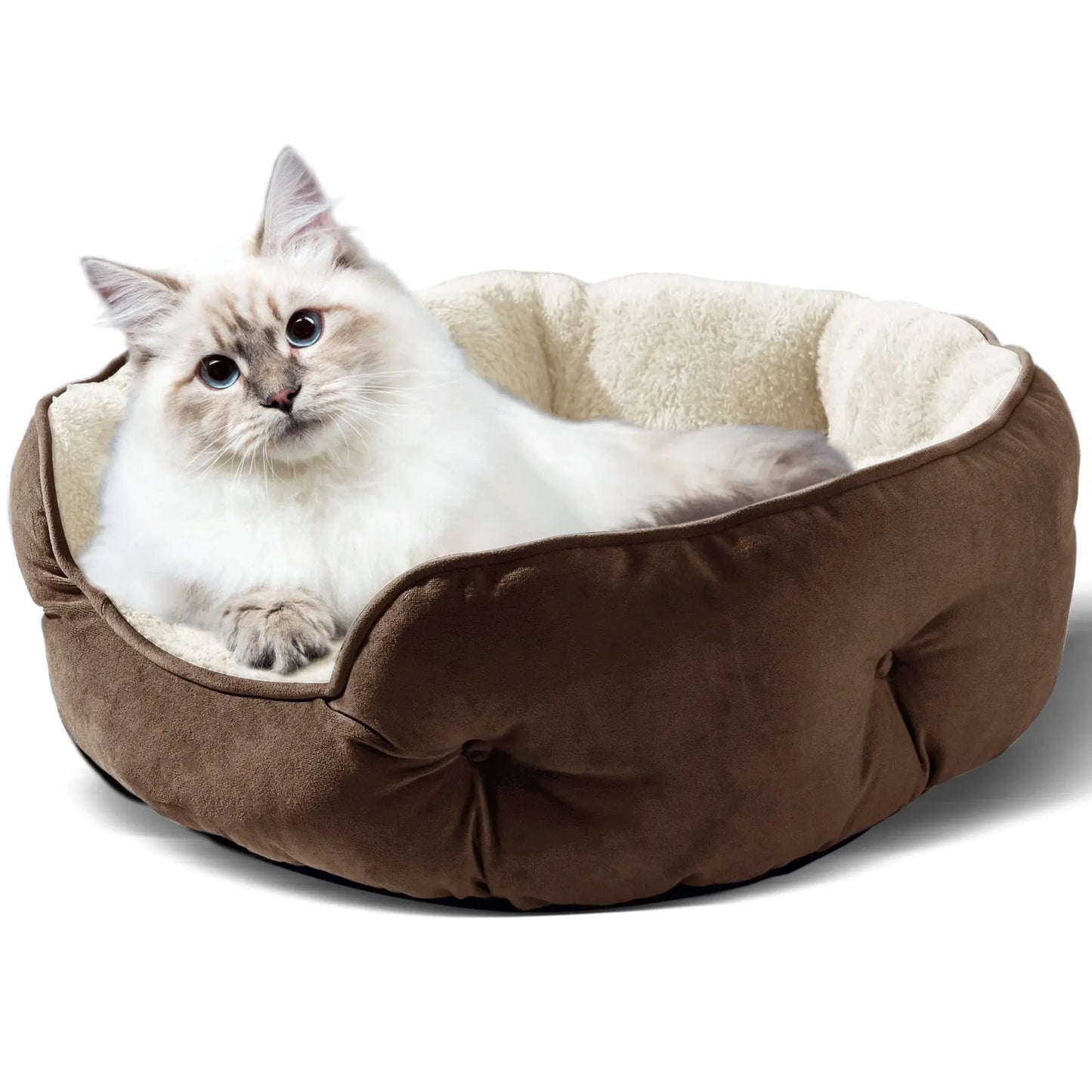 Cathouse Doghouse Round Pet Bed MyQualityproduct.shop