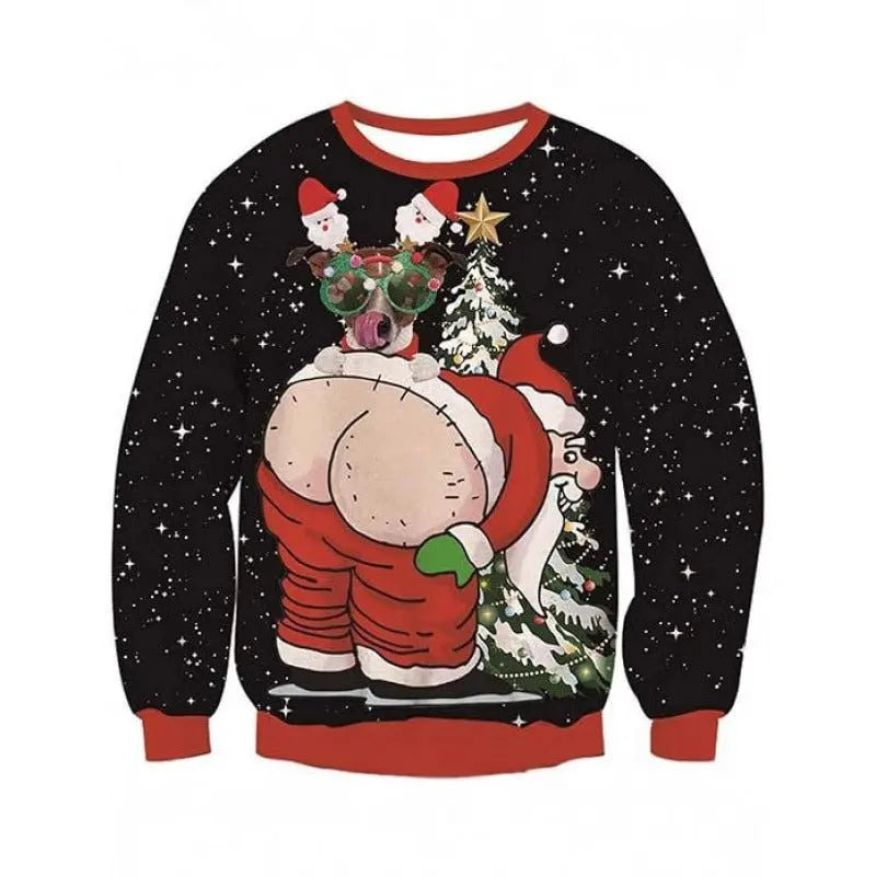 Christmas Tree Style Old Man Dance Dress Up Sweater - MyQualityproduct.shop