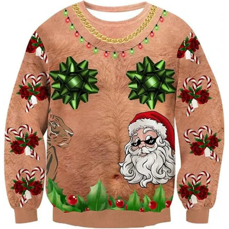 Christmas Tree Style Old Man Dance Dress Up Sweater - MyQualityproduct.shop