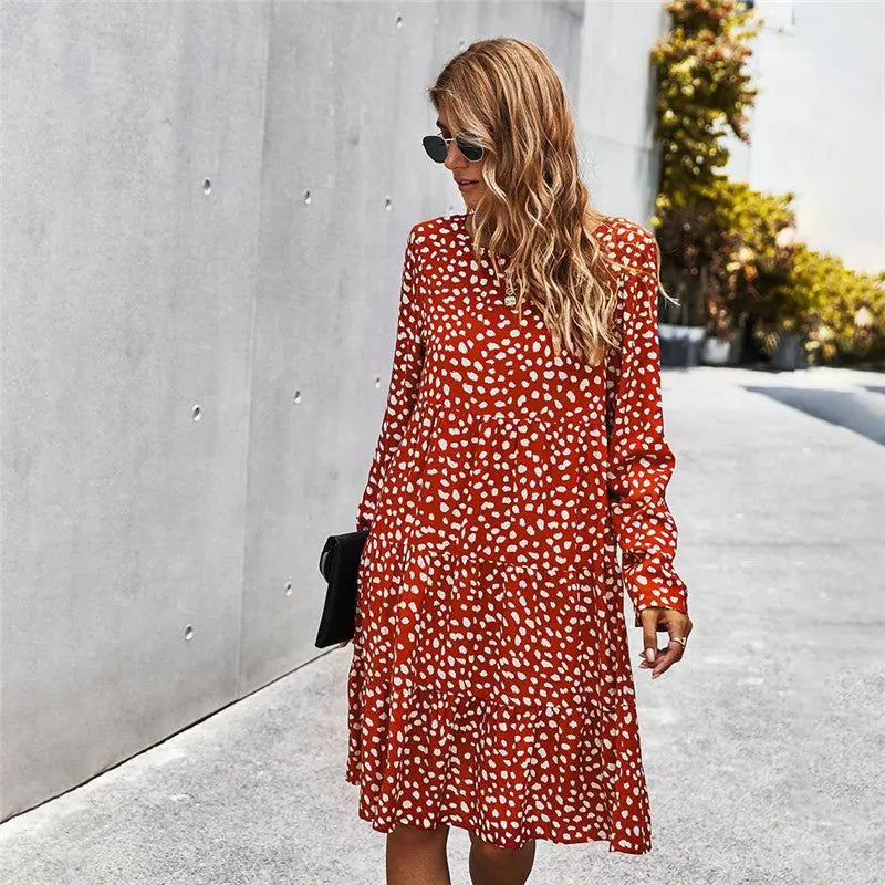 Classic Printed Dress Women MyQualityproduct.shop