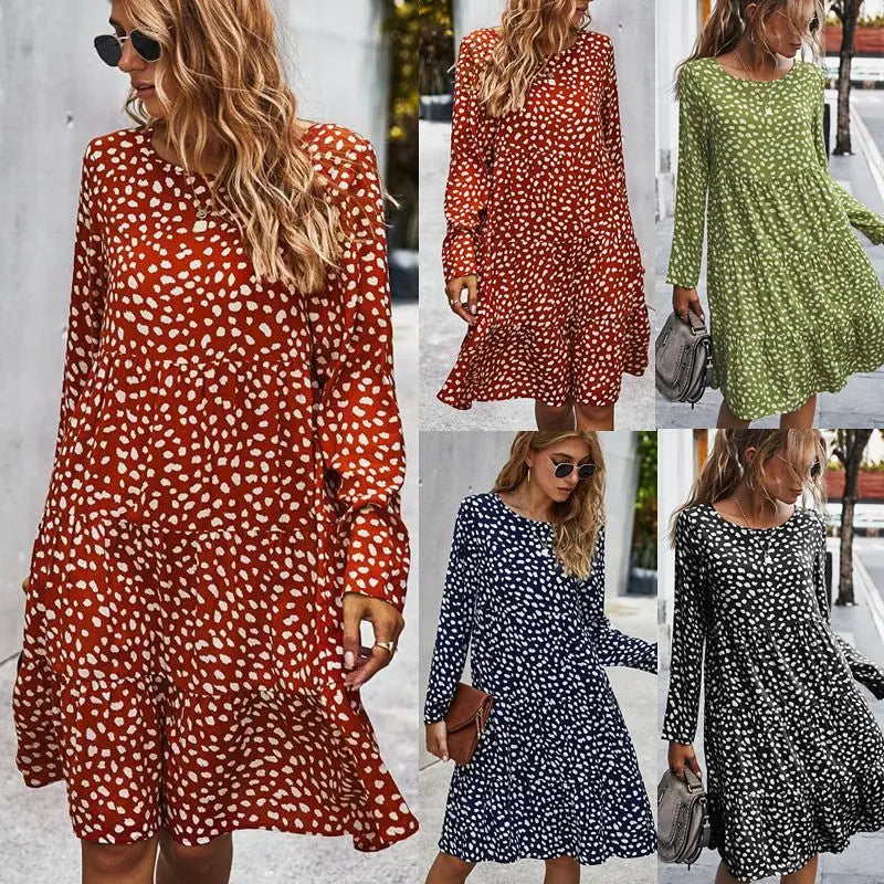 Classic Printed Dress Women MyQualityproduct.shop