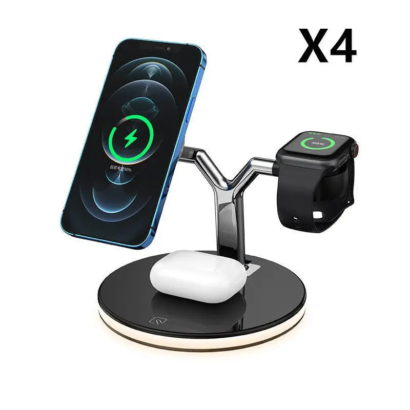 Compatible with Apple, 3 In 1 Magnetic Wireless Charger 15W Fast Charging Station For Magsafe Chargers MyQualityproduct.shop