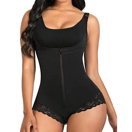 Contracting Hip Lifting Tights Body Shaping Underwear Shapewear Siamese Triangle Zipper Shapewear MyQualityproduct.shop