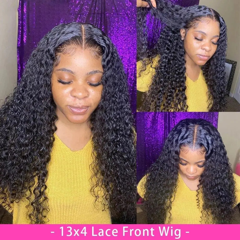 Curly Human Hair Wig Lace Hair Products MyQualityproduct.shop