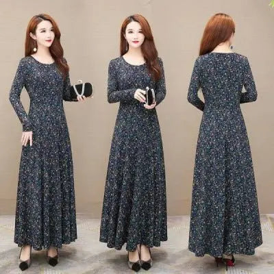 Dress Mother Dress Big Swing Dress Noble Long Skirt Women MyQualityproduct.shop