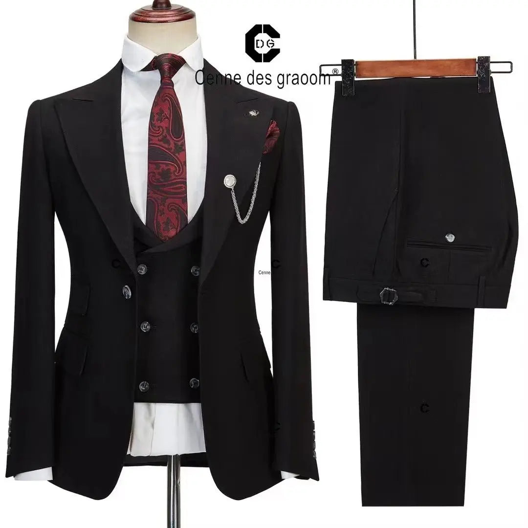 Dress Suit Men's Best Man Wedding Esmoquin - MyQualityproduct.shop