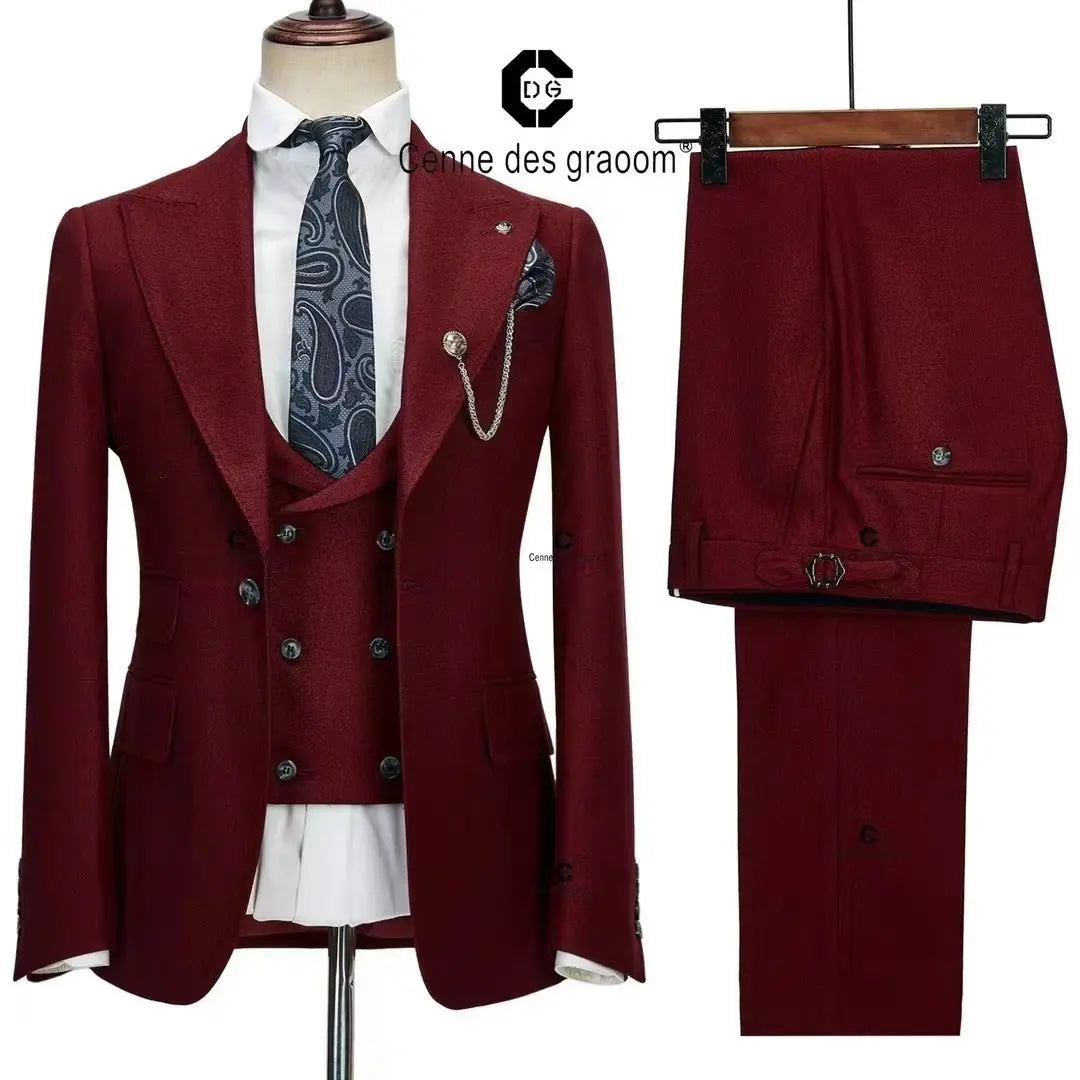 Dress Suit Men's Best Man Wedding Esmoquin - MyQualityproduct.shop