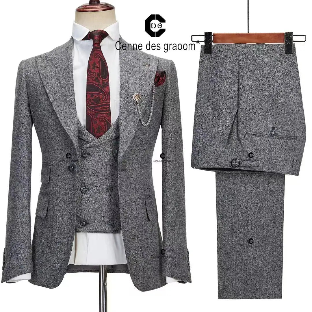 Dress Suit Men's Best Man Wedding Esmoquin - MyQualityproduct.shop