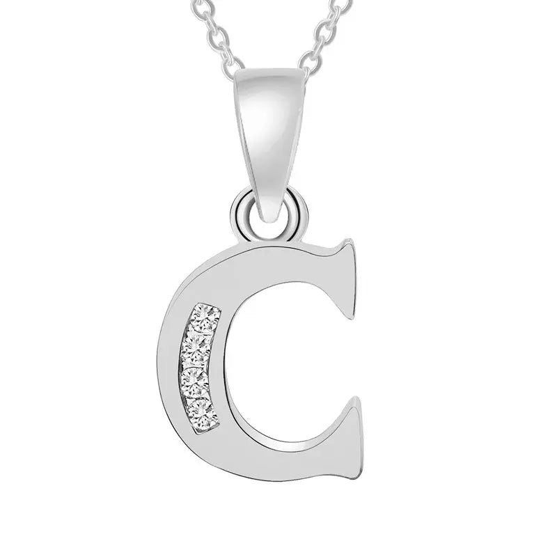 Europe and the United States 26 English alphabet fashion high - grade diamond necklace accessories - MyQualityproduct.shop