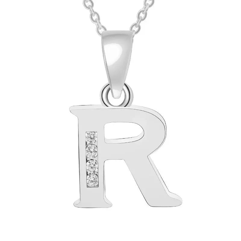 Europe and the United States 26 English alphabet fashion high - grade diamond necklace accessories - MyQualityproduct.shop