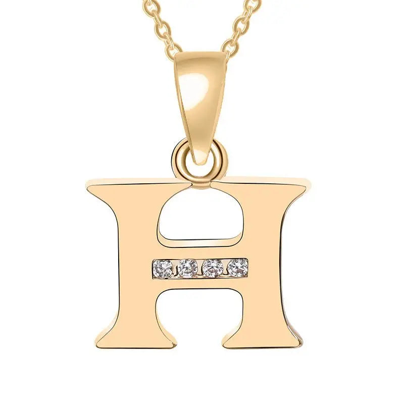 Europe and the United States 26 English alphabet fashion high - grade diamond necklace accessories - MyQualityproduct.shop