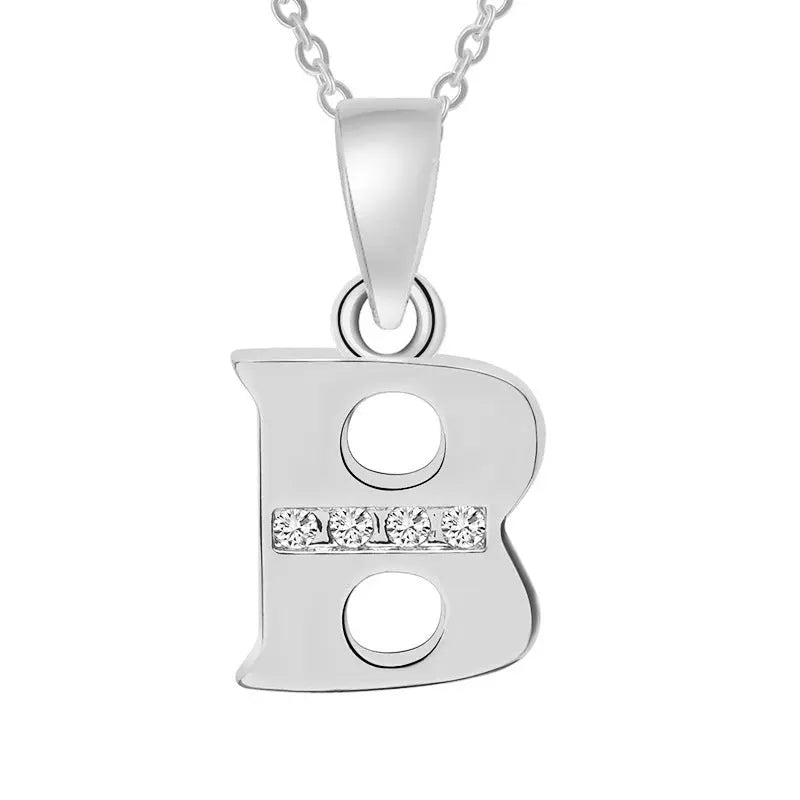 Europe and the United States 26 English alphabet fashion high - grade diamond necklace accessories - MyQualityproduct.shop