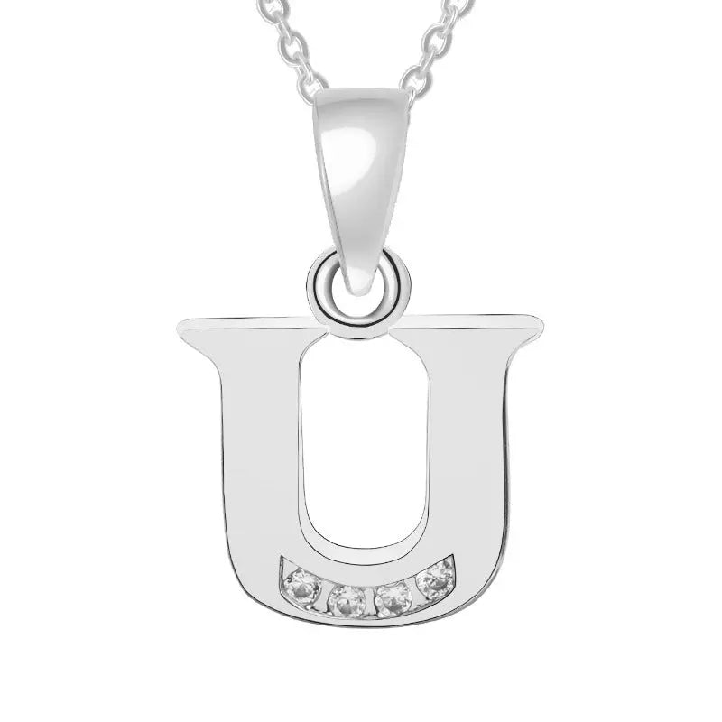 Europe and the United States 26 English alphabet fashion high - grade diamond necklace accessories - MyQualityproduct.shop