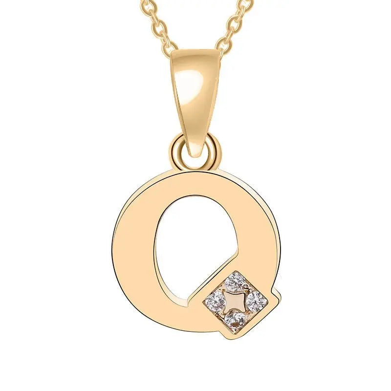 Europe and the United States 26 English alphabet fashion high - grade diamond necklace accessories - MyQualityproduct.shop