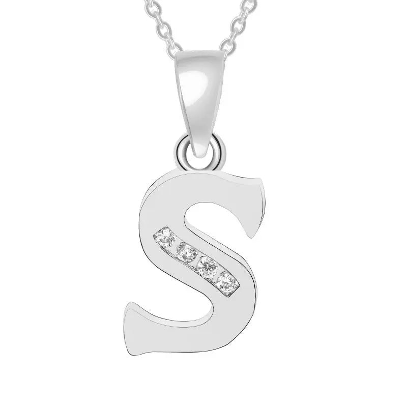 Europe and the United States 26 English alphabet fashion high - grade diamond necklace accessories - MyQualityproduct.shop