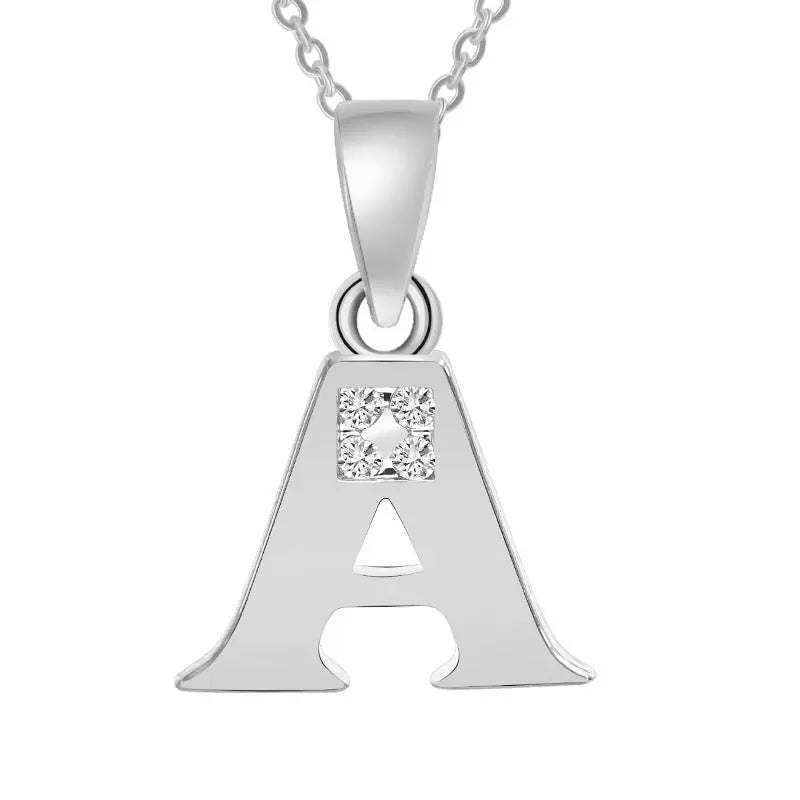 Europe and the United States 26 English alphabet fashion high - grade diamond necklace accessories - MyQualityproduct.shop