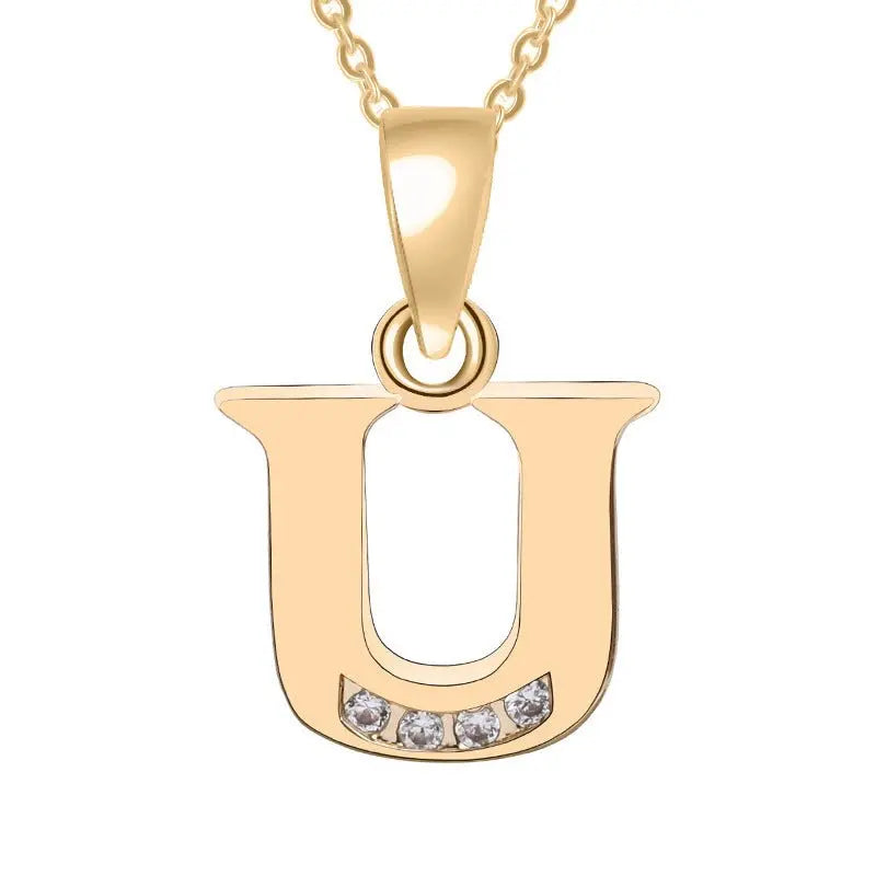 Europe and the United States 26 English alphabet fashion high - grade diamond necklace accessories - MyQualityproduct.shop