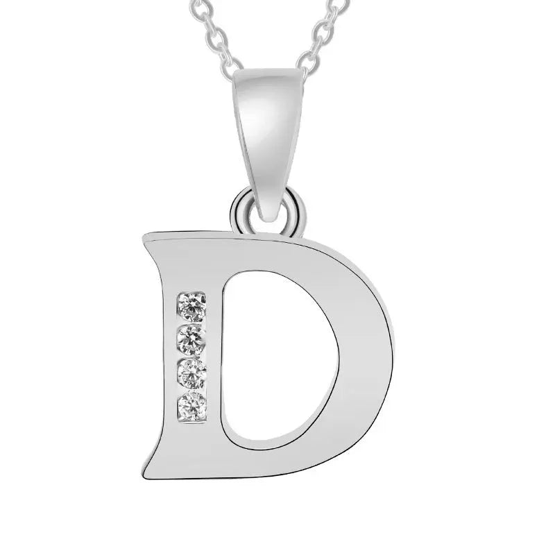 Europe and the United States 26 English alphabet fashion high - grade diamond necklace accessories - MyQualityproduct.shop