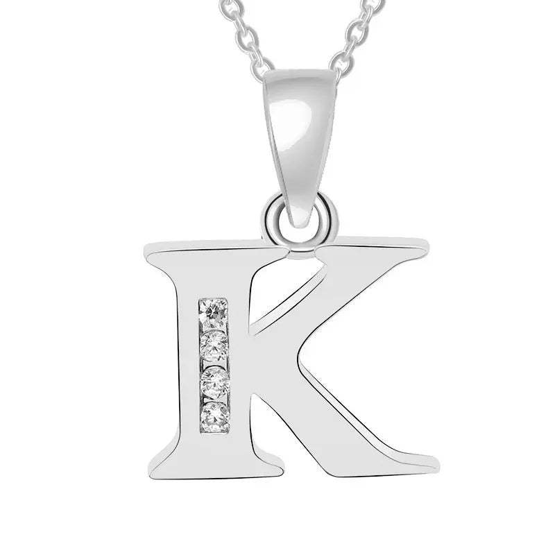 Europe and the United States 26 English alphabet fashion high - grade diamond necklace accessories - MyQualityproduct.shop