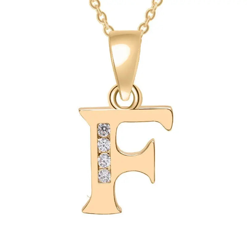 Europe and the United States 26 English alphabet fashion high - grade diamond necklace accessories - MyQualityproduct.shop