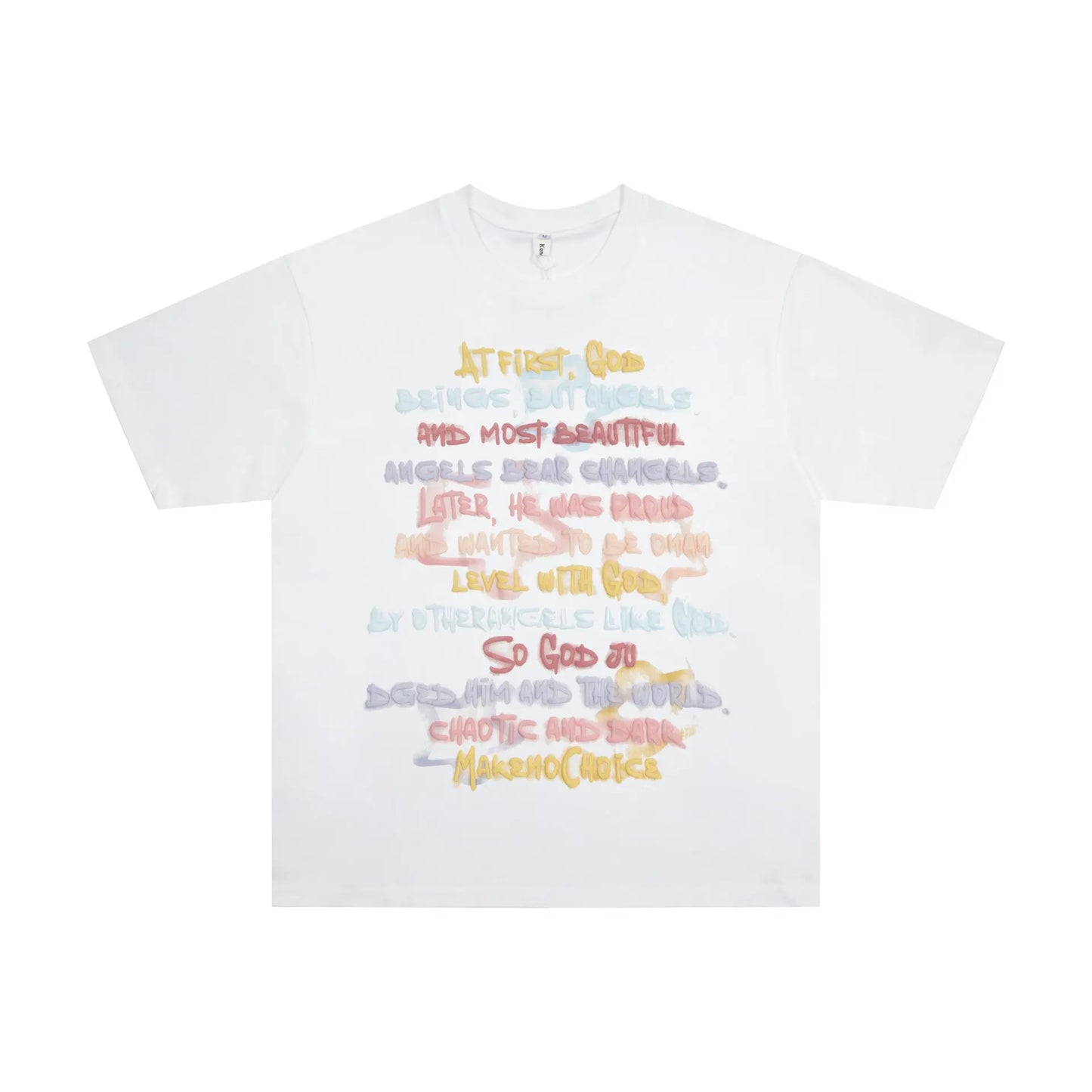 Fashion Hand-painted Letter Print Top Men MyQualityproduct.shop