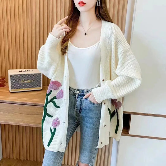 Fashionable Knitted Cardigan Top Women - MyQualityproduct.shop