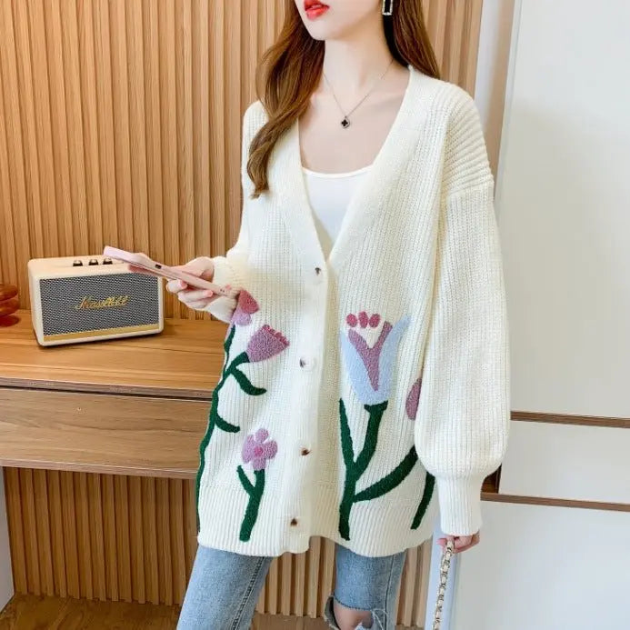 Fashionable Knitted Cardigan Top Women - MyQualityproduct.shop