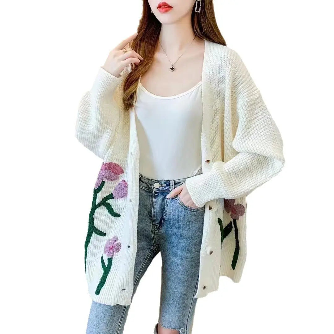 Fashionable Knitted Cardigan Top Women - MyQualityproduct.shop