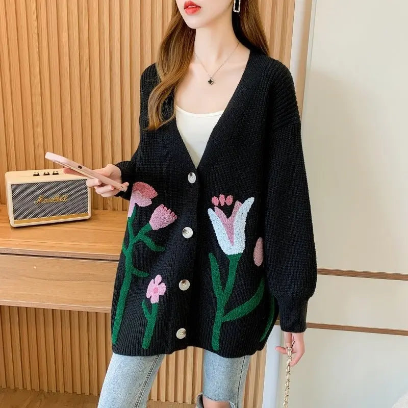 Fashionable Knitted Cardigan Top Women - MyQualityproduct.shop