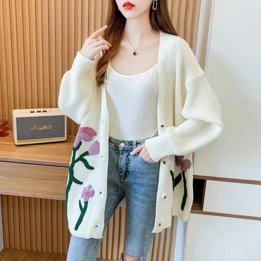 Fashionable Knitted Cardigan Top Women MyQualityproduct.shop