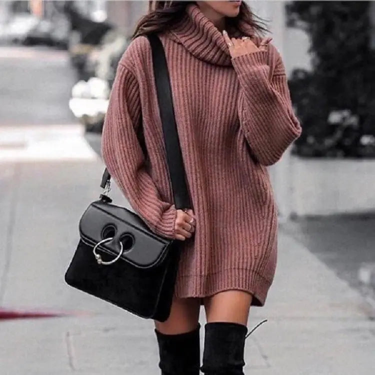 Fashionable Knitted Dress Sweaters Women's Clothing MyQualityproduct.shop