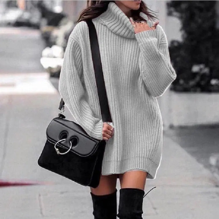 Fashionable Knitted Dress Sweaters Women's Clothing MyQualityproduct.shop