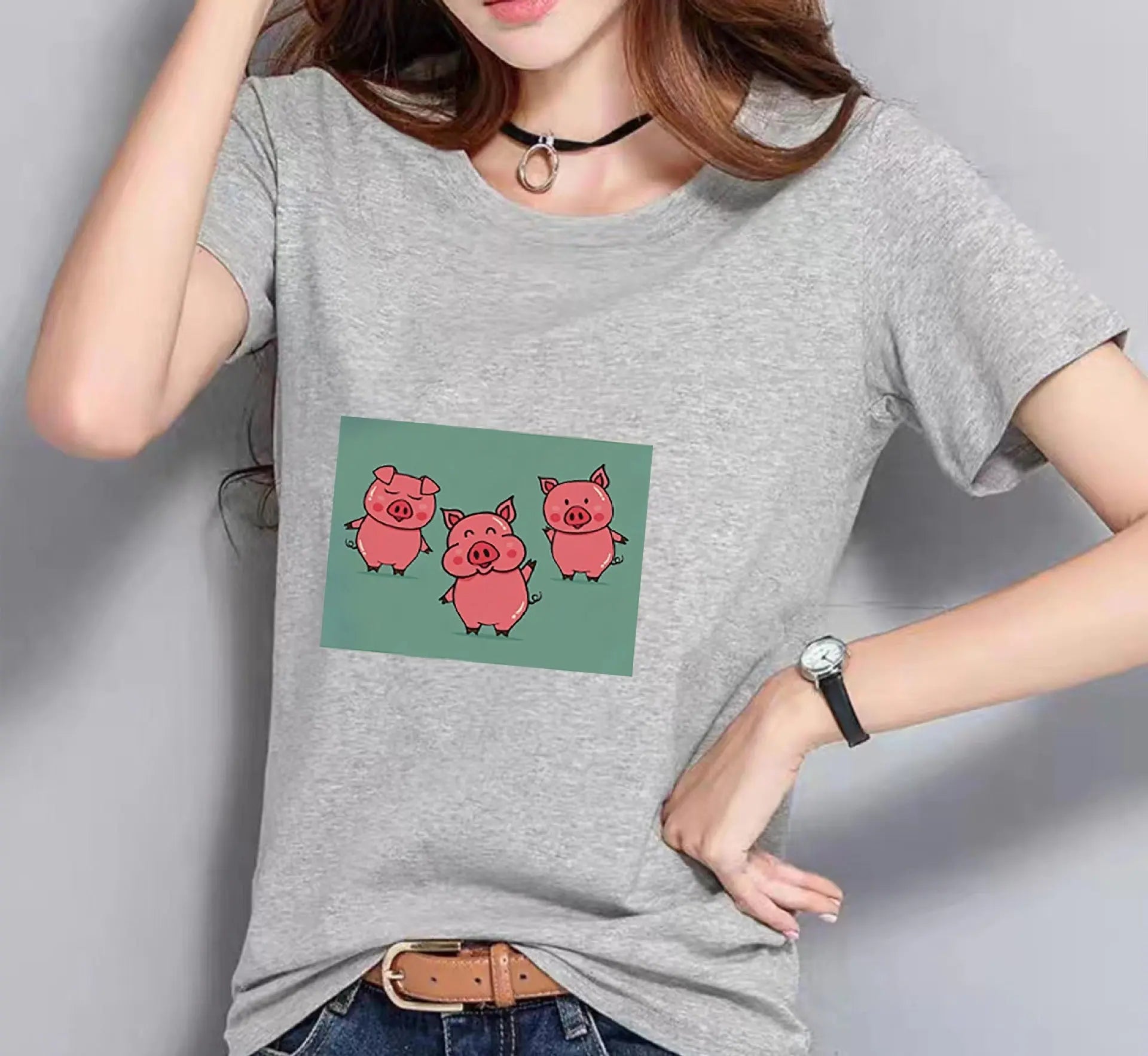 Fashionable Loose Printed Top For Women MyQualityproduct.shop