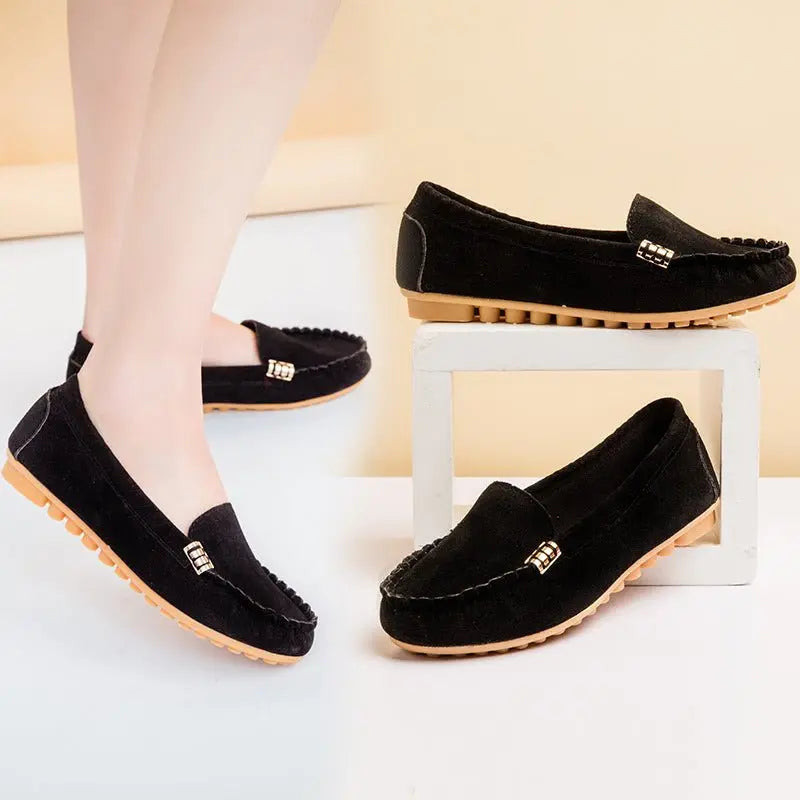 Flat Heel Pumps Single Shoes Flat Women's Shoes Student Peas Shoes - MyQualityproduct.shop