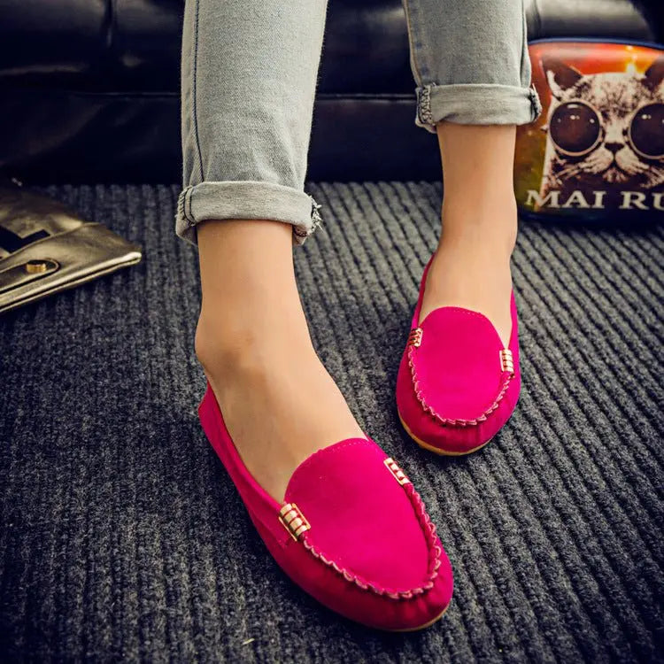 Flat Heel Pumps Single Shoes Flat Women's Shoes Student Peas Shoes - MyQualityproduct.shop