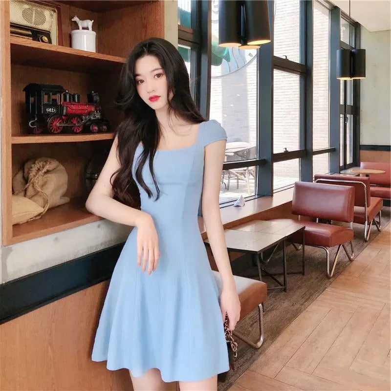 French Bellflower Waist Dress Women MyQualityproduct.shop