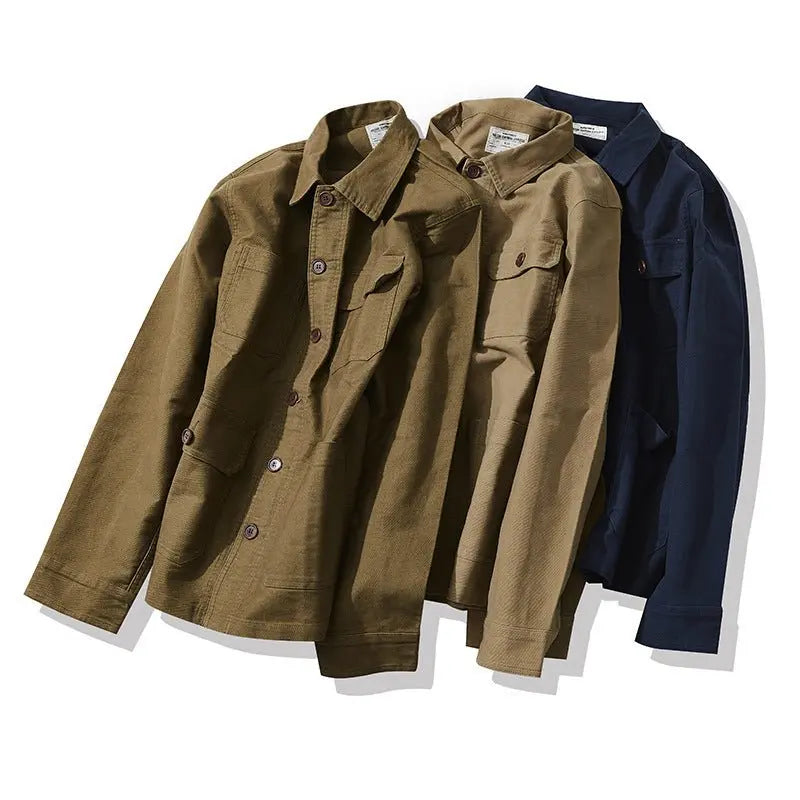 French Workwear Jacket Multi-bag Men MyQualityproduct.shop