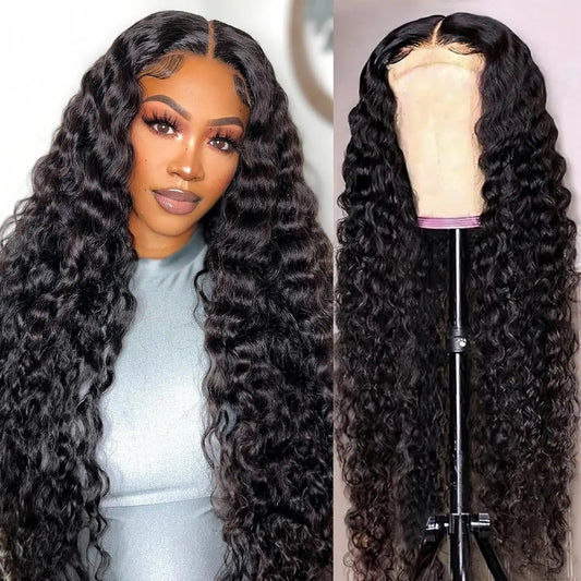 Front Lace Human Hair Wig Deep Wave Human Wigs MyQualityproduct.shop